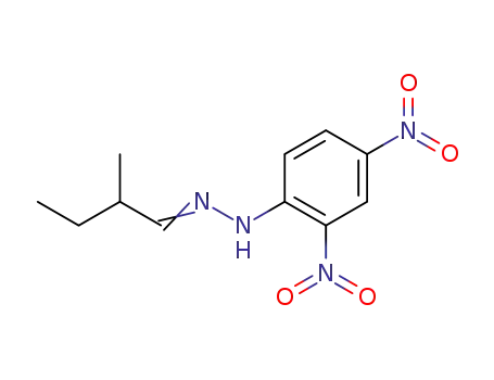 Molecular Structure of 1646-99-7 (2-Methylbutanal 2,4-Dinitrophenylhydrazone)