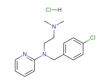 Molecular Structure of 6170-42-9 (Chloropyramine hydrochloride)