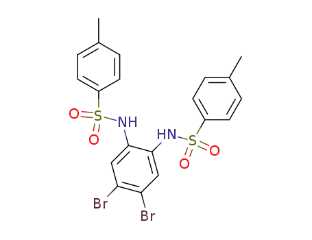 Molecular Structure of 88617-67-8 (N-[4,5-dibromo-2-(p-tolylsulfonylamino)phenyl]-4-methylbenzenesulfonamide)