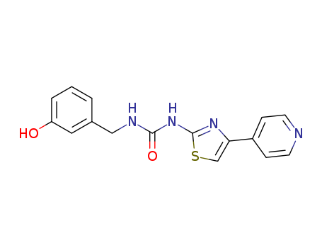 1-(3-Hydroxybenzyl)-3-[4-(pyridin-4-yl)thiazol-2-yl]urea