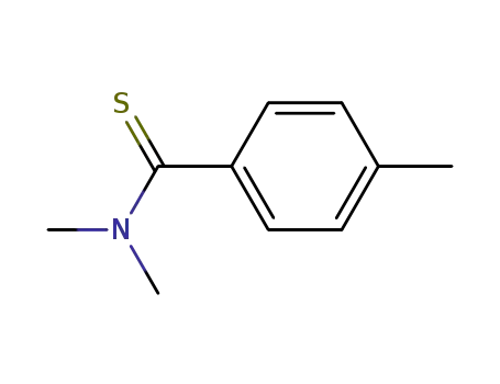 Molecular Structure of 15563-47-0 (Benzenecarbothioamide, N,N,4-trimethyl-)