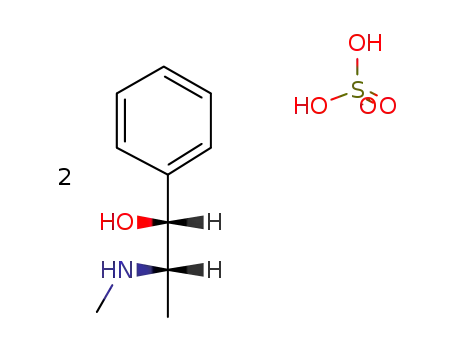 Molecular Structure of 134-72-5 (Ephedrine sulfate)