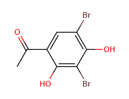Molecular Structure of 36772-98-2 (2,6-Dibromo-4-acetylresorcinol)