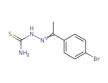 Molecular Structure of 16546-06-8 ((1E)-1-(4-bromophenyl)ethanone thiosemicarbazone)