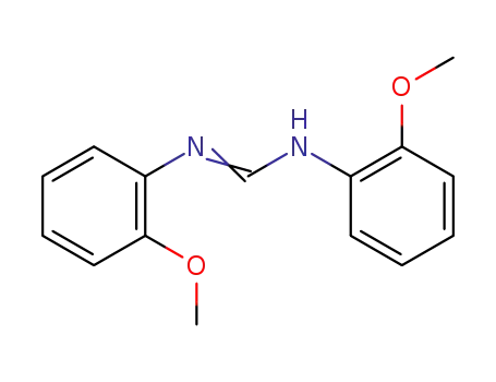 Molecular Structure of 68012-05-5 (N,N-Bis(2-methoxyphenyl)methanimidamide)