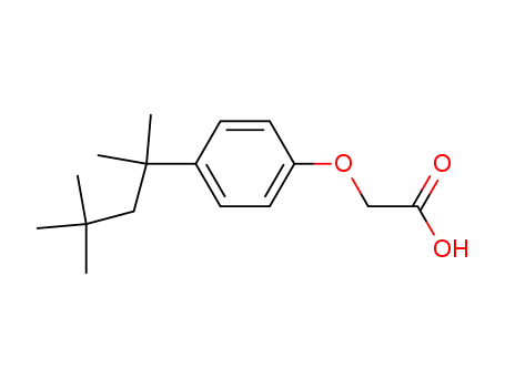 Molecular Structure of 13402-97-6 (Acetic acid, [4-(1,1,3,3-tetramethylbutyl)phenoxy]-)
