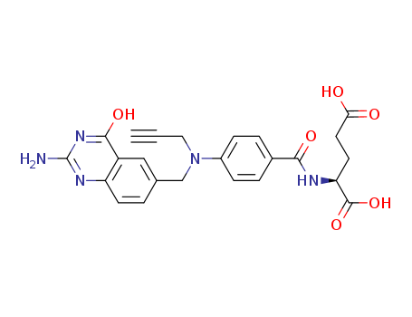 2-[[4-[(2-amino-4-oxo-1H-quinazolin-6-yl)methyl-prop-2-ynylamino]benzoyl]amino]pentanedioic acid