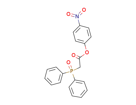 Molecular Structure of 178818-92-3 (Acetic acid, (diphenylphosphinyl)-, 4-nitrophenyl ester)