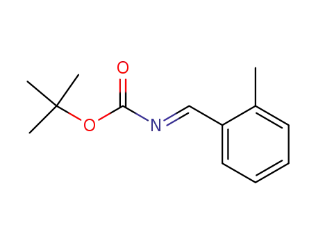 Molecular Structure of 743430-47-9 (Carbamic acid, [(2-methylphenyl)methylene]-, 1,1-dimethylethyl ester, [N(E)]-)