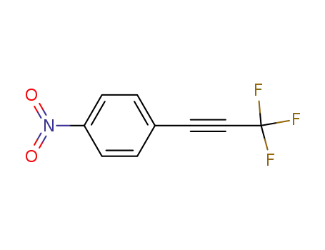 Molecular Structure of 1983-22-8 (Benzene, 1-nitro-4-(3,3,3-trifluoro-1-propynyl)-)