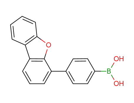 Molecular Structure of 796071-96-0 (4-(dibenzofuran-4-group) phenylboric acid)