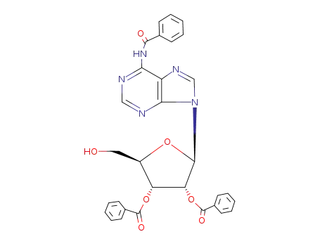 Molecular Structure of 14985-43-4 (Adenosine, N-benzoyl-, 2',3'-dibenzoate)
