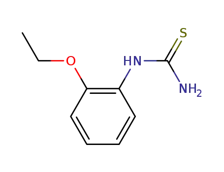 Molecular Structure of 1516-38-7 (1-(2-ETHOXYPHENYL)-2-THIOUREA)