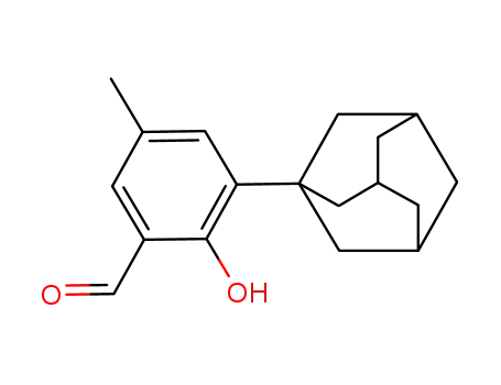 Molecular Structure of 231963-91-0 (3-(1-Adamantyl)-2-hydroxy-5-methylbenzaldehyde)
