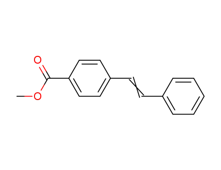 Molecular Structure of 17404-87-4 (Benzoic acid, 4-(2-phenylethenyl)-, methyl ester)