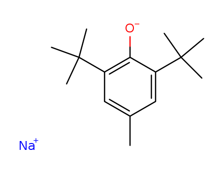 Molecular Structure of 16654-89-0 (Phenol, 2,6-bis(1,1-dimethylethyl)-4-methyl-, sodium salt)