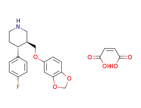 Molecular Structure of 64006-44-6 (Paroxetine maleate)