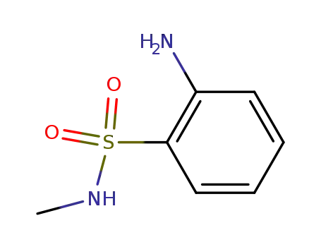 Molecular Structure of 16288-77-0 (2-Amino-N-methylbenzenesulfonamide)