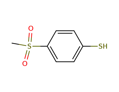 Molecular Structure of 3814-25-3 (Benzenethiol, 4-(methylsulfonyl)-)