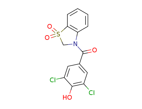 (3,5-dichloro-4-hydroxyphenyl)(1,1-dioxo-1,2-dihydro-3H-1λ<sup>6</sup>-1,3-benzothiazol-3-yl)methanone