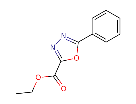 Molecular Structure of 16691-25-1 (ETHYL 5-PHENYL-1,3,4-OXADIAZOLE-2-CARBOXYLATE)