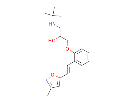 ((1,1-dimethylethyl)amino)-3-(2-(2-(3-methyl-5-isoxazolyl)ethenyl)phenoxy)-2-propanol
