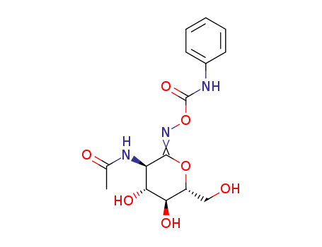 Molecular Structure of 872611-16-0 (O-(2-Acetamido-2-deoxy-D-glucopyranosylidene)amino N-phenyl Carbamate)