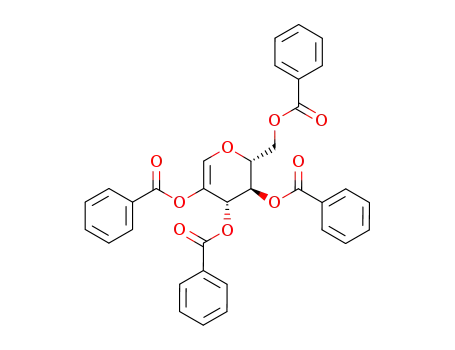 Molecular Structure of 14125-75-8 ((-)-TETRA-O-BENZOYL-2-HYDROXY-D-GLUCAL)