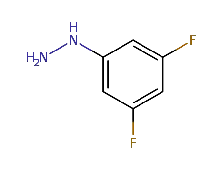 Molecular Structure of 134993-88-7 (3,5-Difluorophenylhydrazine hydrochloride)