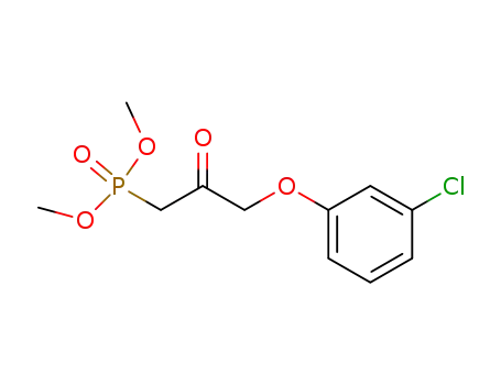Molecular Structure of 40665-94-9 (Dimethyl 3-(3-chlorophenoxy)-2-oxopropylphosphonate)