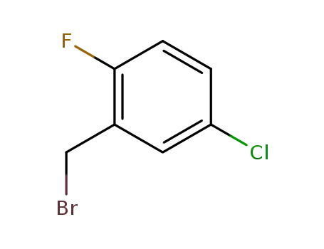 Molecular Structure of 71916-91-1 (5-Chloro-2-fluorobenzyl bromide)