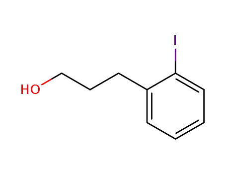Molecular Structure of 26059-41-6 (Benzenepropanol, 2-iodo-)