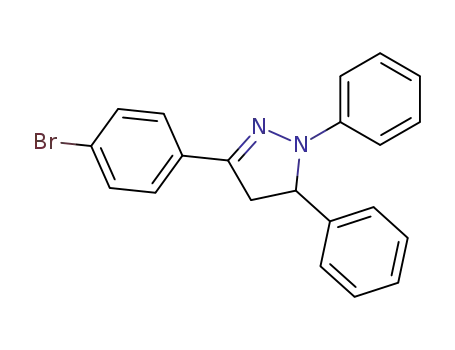 1H-Pyrazole, 3-(4-bromophenyl)-4,5-dihydro-1,5-diphenyl-