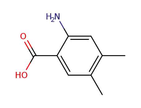 Molecular Structure of 15089-51-7 (4,5-Dimethylanthanilic acid)
