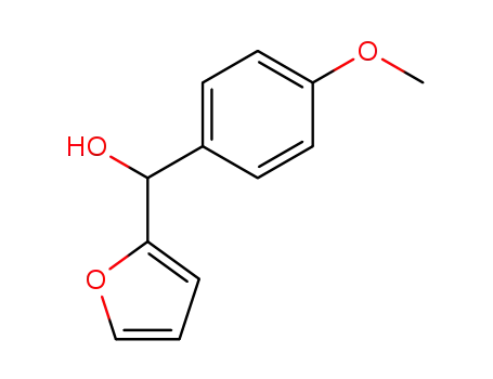 Molecular Structure of 100518-86-3 (2-Furanmethanol, a-(4-methoxyphenyl)-)
