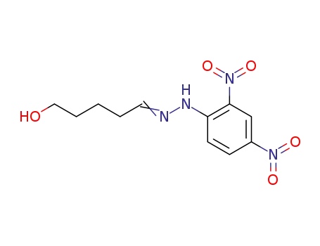 Molecular Structure of 3638-33-3 (Valeraldehyde, 5-hydroxy-, (2,4-dinitrophenyl)hydrazone)