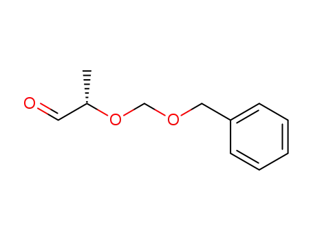 Molecular Structure of 63296-56-0 (Propanal, 2-[(phenylmethoxy)methoxy]-, (2S)-)