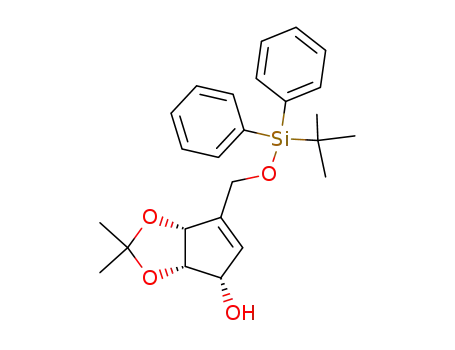 (3aS,4S,6aR)-6-(((tert-butyldiphenylsilyl)oxy)methyl)-2,2-dimethyl-3a,6a-dihydro-4H-cyclopenta[d][1,3]dioxol-4-ol