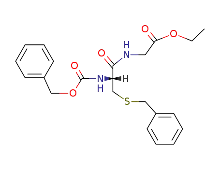 Glycine, N-[N-[(phenylmethoxy)carbonyl]-S-(phenylmethyl)-L-cysteinyl]-,
ethyl ester
