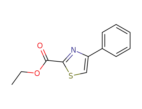 Molecular Structure of 31877-30-2 (4-PHENYL-THIAZOLE-2-CARBOXYLIC ACID ETHYL ESTER)