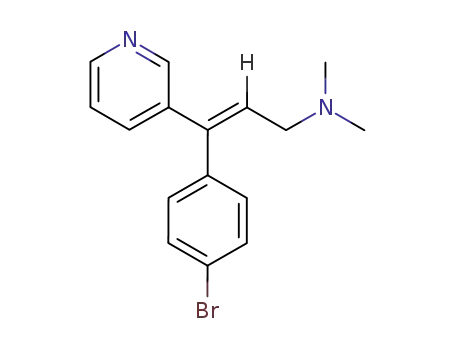 Molecular Structure of 56775-89-4 ((E)-3-(4-Bromophenyl)-N,N-dimethyl-3-(3-pyridyl)-2-propen-1-amine)