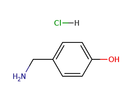Molecular Structure of 1004-23-5 (4-Aminomethyl-phenol hydrochloride)
