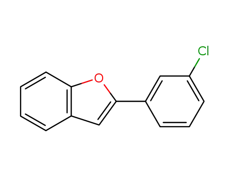 Molecular Structure of 65246-45-9 (Benzofuran, 2-(3-chlorophenyl)-)