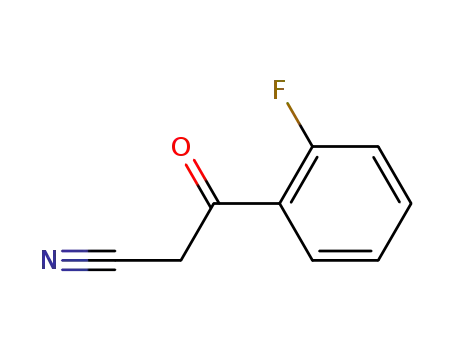 Molecular Structure of 31915-26-1 (3-(2-Fluorophenyl)-3-oxopropionitrile)
