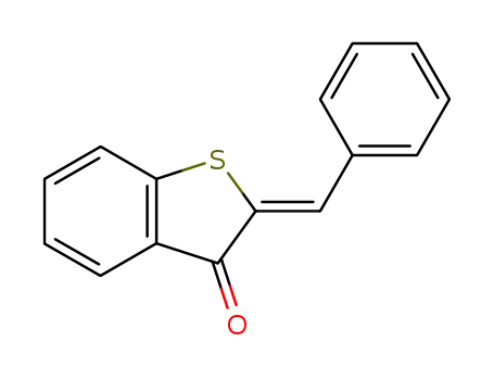 Molecular Structure of 63329-72-6 (Benzo[b]thiophen-3(2H)-one, 2-(phenylmethylene)-, (Z)-)