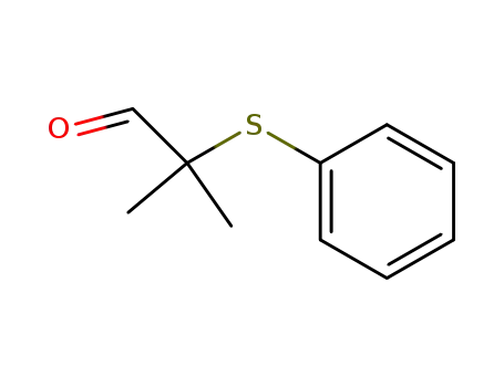 Molecular Structure of 63996-66-7 (2-METHYL-2-(PHENYLSULFANYL)PROPANAL)