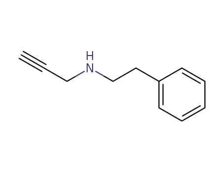 Molecular Structure of 58185-47-0 (N-propargyl-2-phenethylamine)