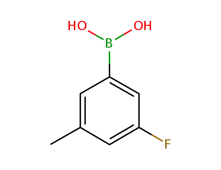 Molecular Structure of 850593-06-5 (3-FLUORO-5-METHYLBENZENEBORONIC ACID)