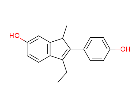 1H-Inden-6-ol,3-ethyl-2-(4-hydroxyphenyl)-1-methyl-