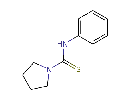 Molecular Structure of 18792-49-9 (1-(N-PHENYLTHIOCARBAMOYL)PYRROLIDINE)